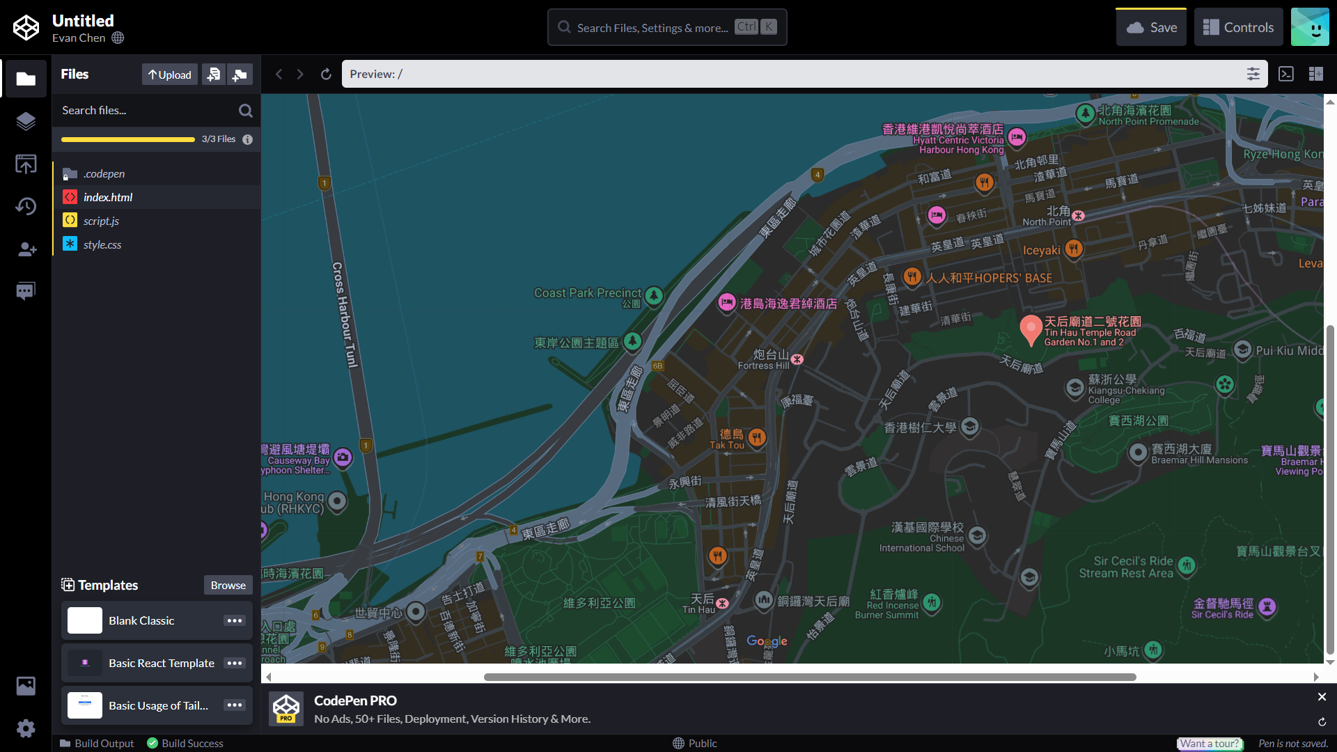 Map showing the HKATA North Point location
