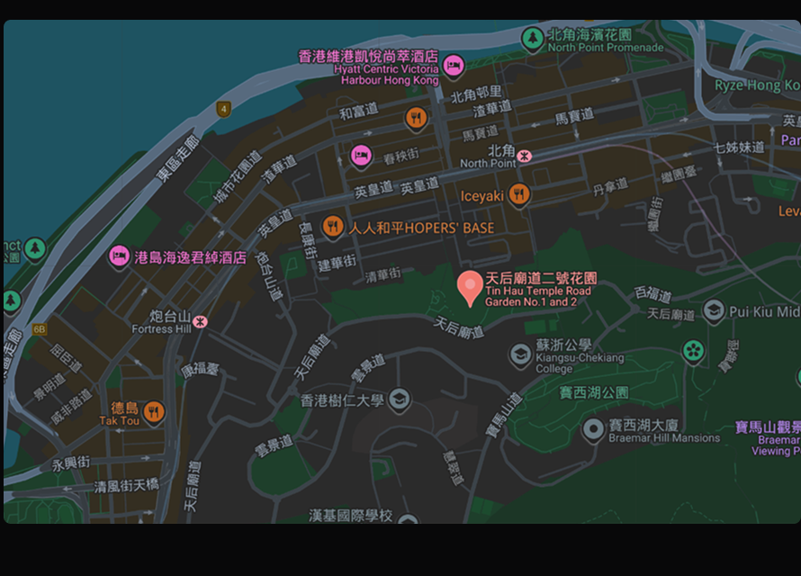 Map showing the HKATA North Point location